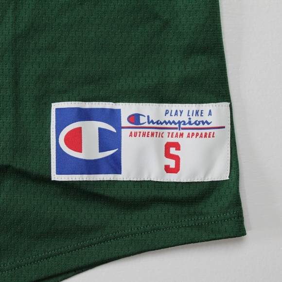 Champion Full Button Short Sleeve Green Jersey - Picture 6 of 6